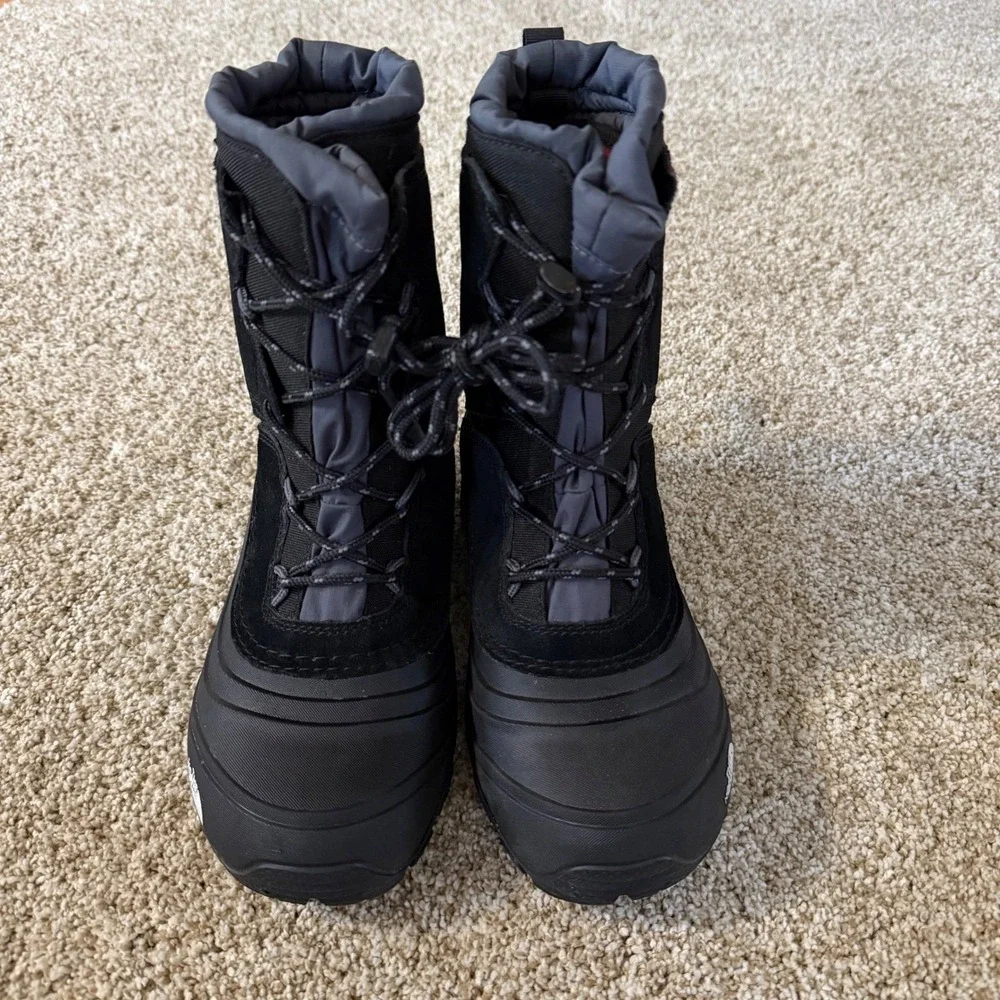 The‎ North Face Kids Alpenglow IV Waterproof Winter Snow Boots Black Size 4